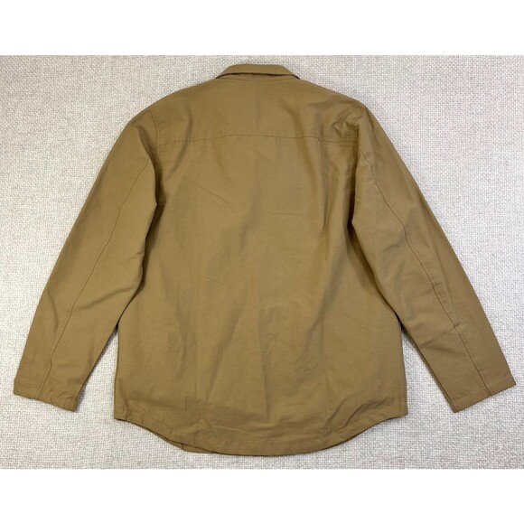 Five Four Club Remy Jacket Men's L Brown Tan Cargo Pocket Utility Snap Button - Picture 4 of 9